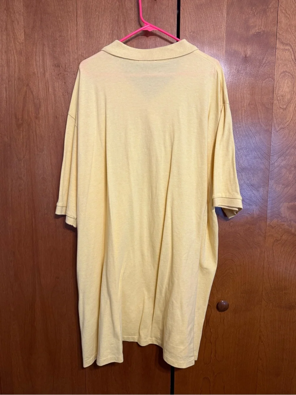 Men’s yellow polo shirt